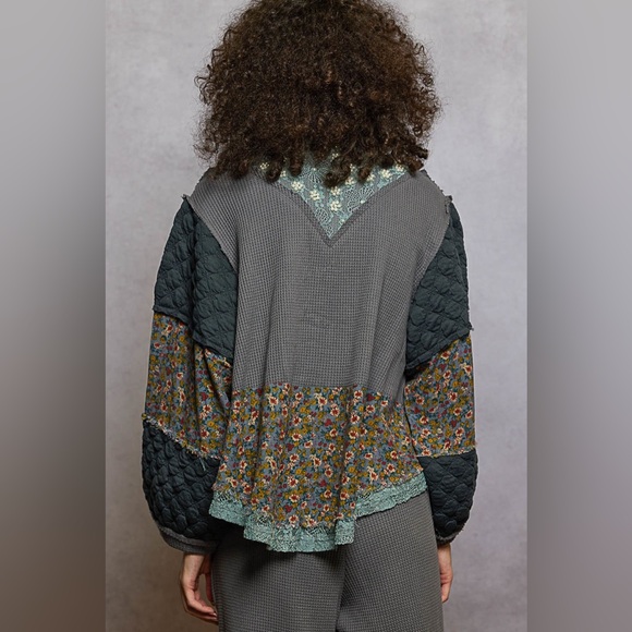 POL “ Pearl Bloom Jacket “ | Charcoal - Picture 5 of 6